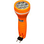 Фонарь аккумуляторный ручной 7LED 0,6W со встроенной вилкой для зарядки, оранжевый, TL040
