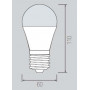 Лампа светодиодная Horoz Electric HL4310L E27 10Вт 6400K HRZ00000016