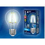 Лампа светодиодная филаментная Uniel E27 8W 4000K прозрачная LED-A60-8W/NW/E27/CL PLS02WH UL-00001372